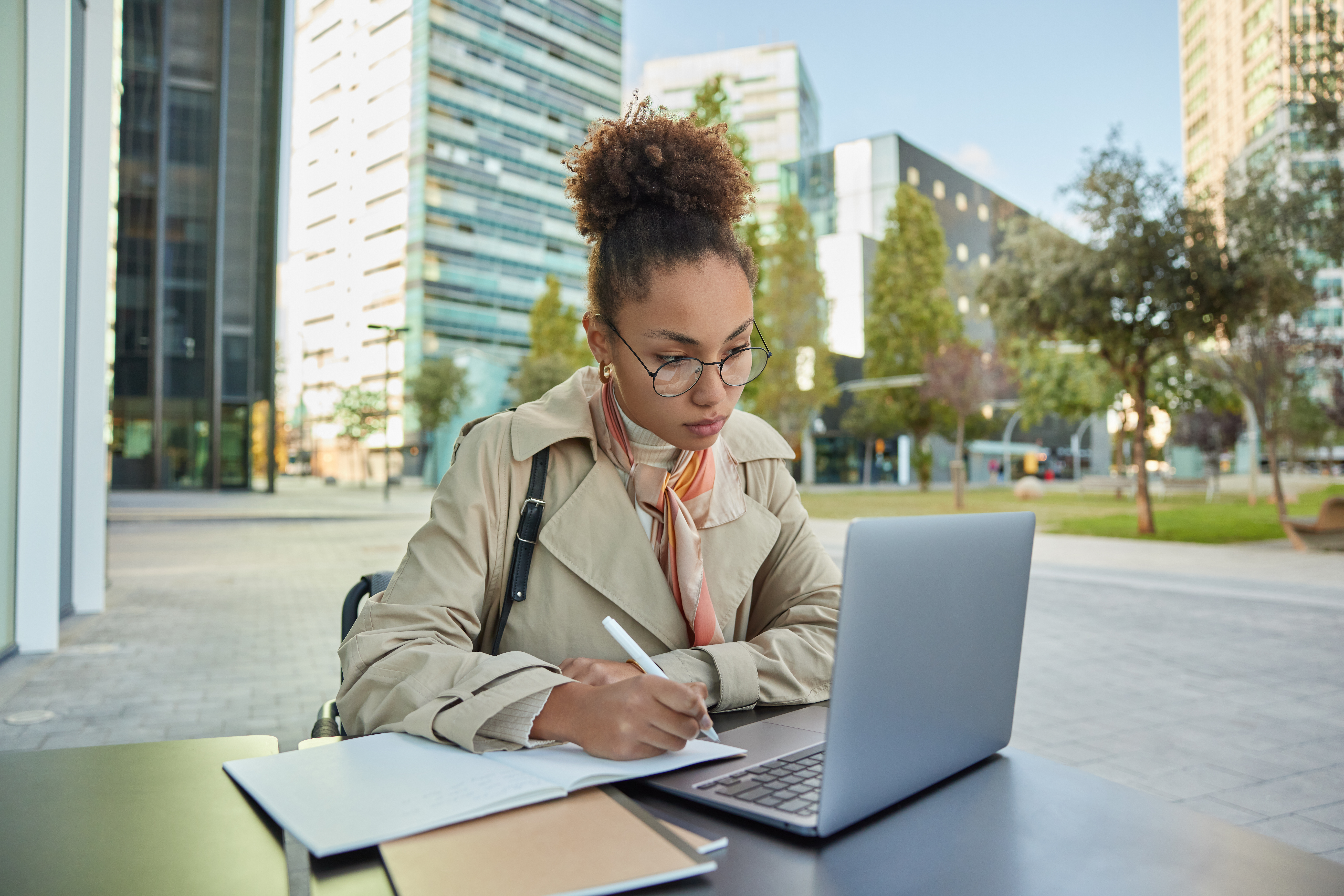 Student studying for the California DMV permit test on a laptop